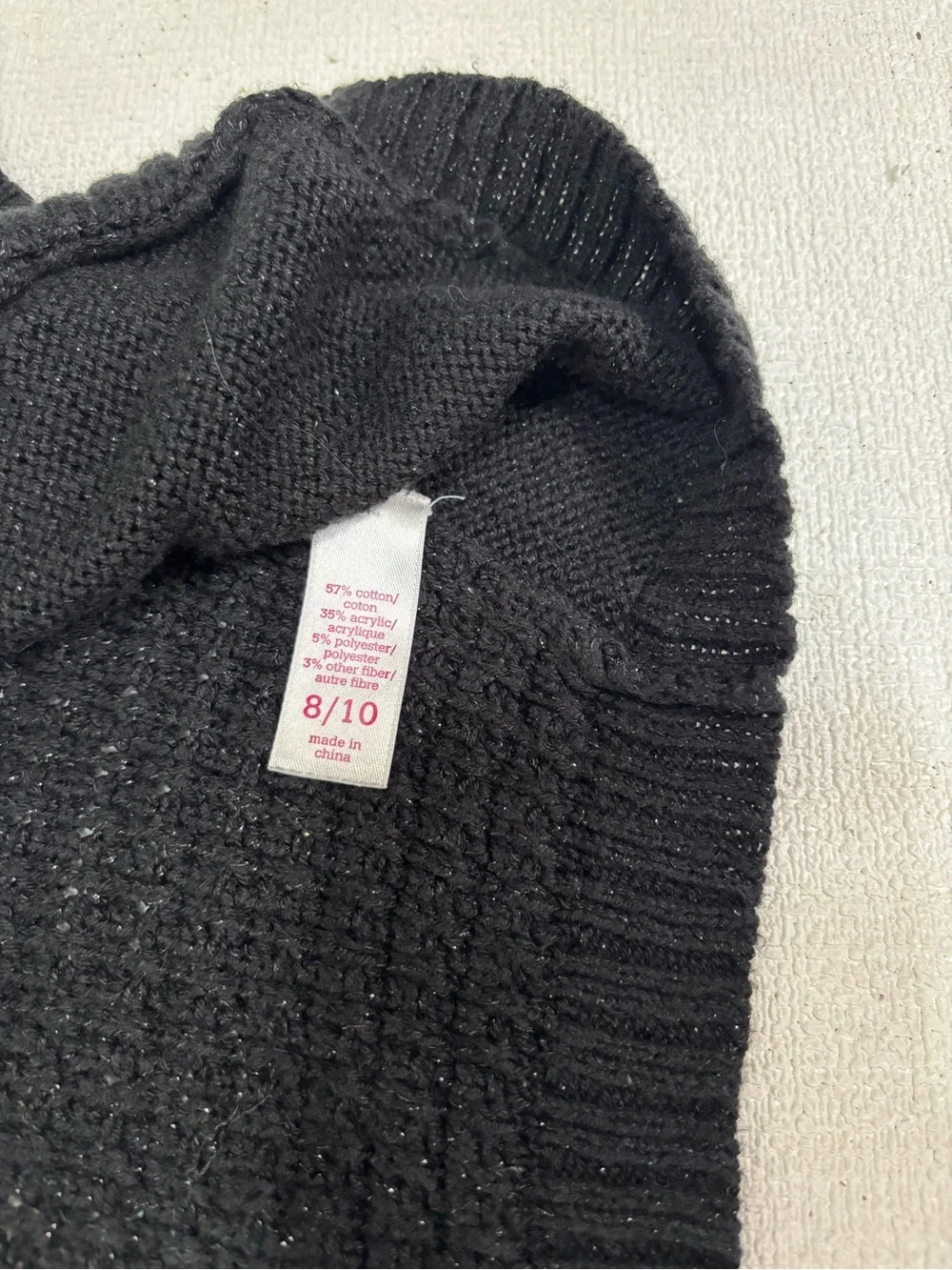 Size 8/10 Justice Shawl Sweater